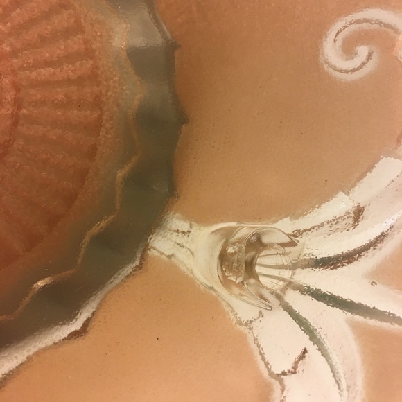 Vintage Frosted Pink Ceiling Light Shade - Picture 8 of 12